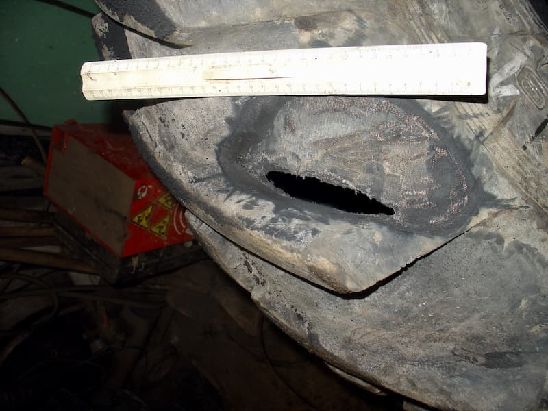 Оценка ремонта грузовой шины